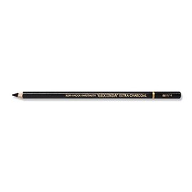 KOH-I-NOOR gradational Extra Charcoal in Pencil 8811 4, Black, 1.6 x 17.5 x 4.7 cm