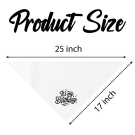 It’s My Birthday Dog Bandana, Birthday Girl Boy, Dog Bandana, White Pet Dogs Scarf Accessories, Pet Dogs Triangle Scarf, Pets Muffler for Small Medium, Pets Lovers Gift