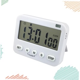 KICHOUSE LED Display Kitchen Timer Mute Vibration Alarm Clock with Large Screen for Cooking Homework and Sports Hour Countdown Reminder Ys