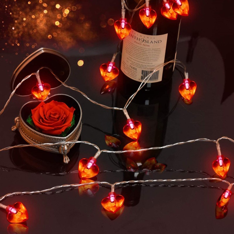 Love Heart Shaped String Lights 6 Meter 40 Leds Heart