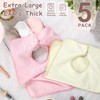 Hercicy Full Coverage Pullover Toddler Baby Bibs Terry Cloth Bibs