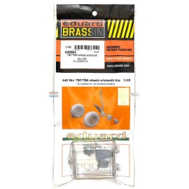 Eduard EDU648964 1:48 Eduard Brassin Print - TBF TBM Avenger Wheels with Smooth Tire