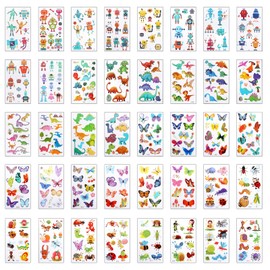 40 Sheets Temporary Tattoos Kids Tattoos Temporary Tattoo Stickers Waterproof Fake Tattoos Cute Children Tattoos Waterproof Tattoos Kids Fake Tattoos Animals Tattoos Cartoon Tattoos For Kids