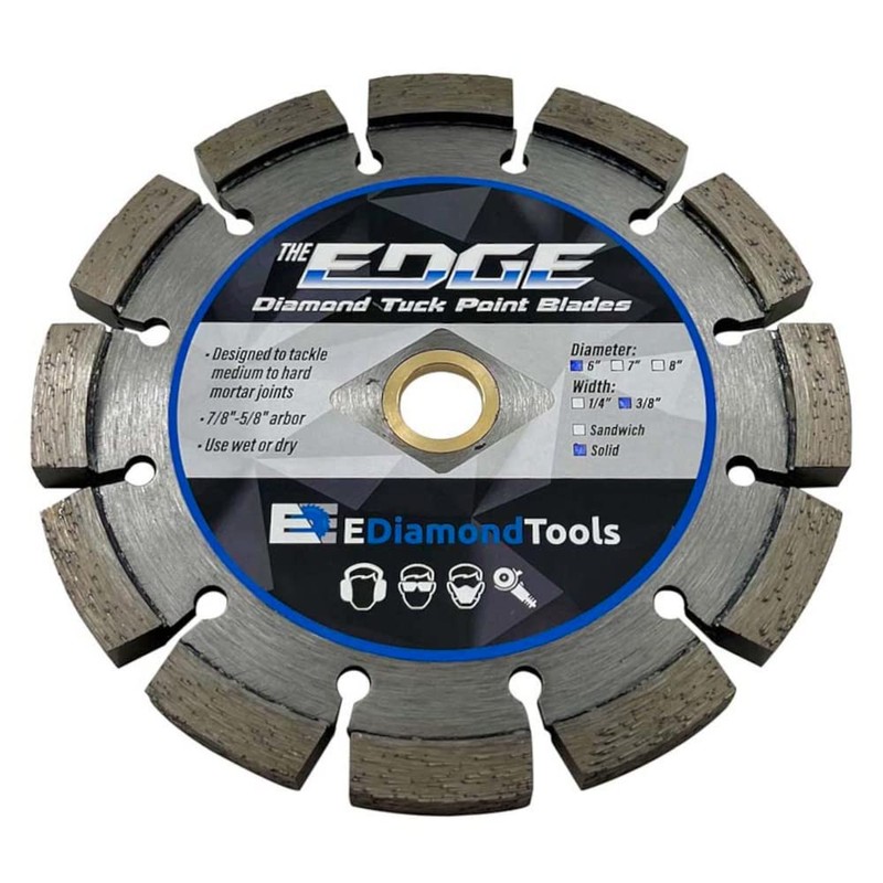 6" Diamond Tuck Point Blade for Mortar Joint Removal, Single