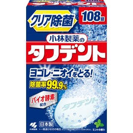 小林製薬のタフデント クリア除菌 入れ歯洗浄剤 ミントの香り 108錠
