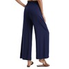 ZXIHZF Women’s Summer Palazzo Pants Wide Stretch Smocked Waist Lounge
