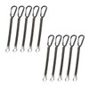 Nanaborn Coiled Lanyard Spring Coil Cord Keychain for Fishing Rod