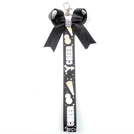 champracer 2 Pieces Cheer Bow Keychain, Cheerleading Keychain, Bow Knot Keychain, Cute Car Keychain Accessories, I