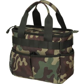 EARTH LEAD Golf Round Bag, 7 Pockets, Large Capacity Storage, Ultra Lightweight, Round Tote Bag, Golf Pouch, Golf Pouch, Golf Bag, Round Pouch, Men's, Women's, Stylish, camo army