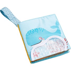 HABA 306078 Fabric Book Sea World, Baby Book from 6 Months, Blue