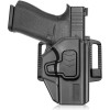 Gun&Flower OWB Holster Fit Glock 43 Glock 43x, 360 Degrees