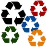 Recycle Bin Vinyl Decal Labels Design #2 Adhesive Recycling Stickers