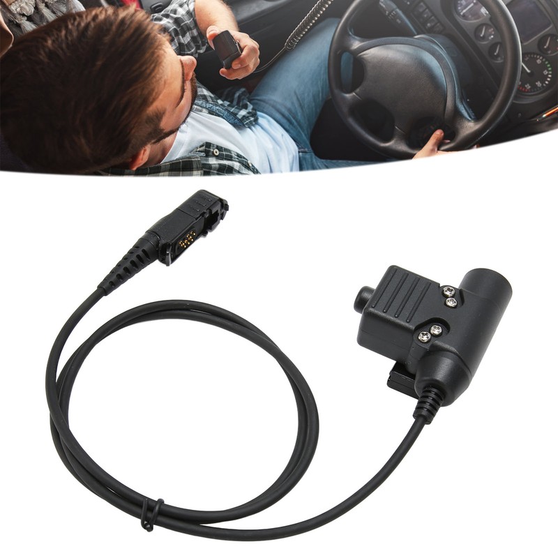PTT Headset Adapter Push to Talk Connector for Motorola Xir