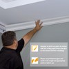 Marsui 4 Pcs Ceiling Crown Molding Trim 4-1/2 Inch Face