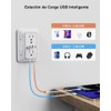 Extensor de Enchufe de Pared, Protector de Sobretensión, Extensor Enchufe