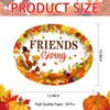 50Pcs Thanksgiving Oval Plates 10" x 12" Large Disposable Heavy