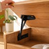 2-Pack 80° Steel Spring Lift-Up Hinges for Cabinets & Furniture