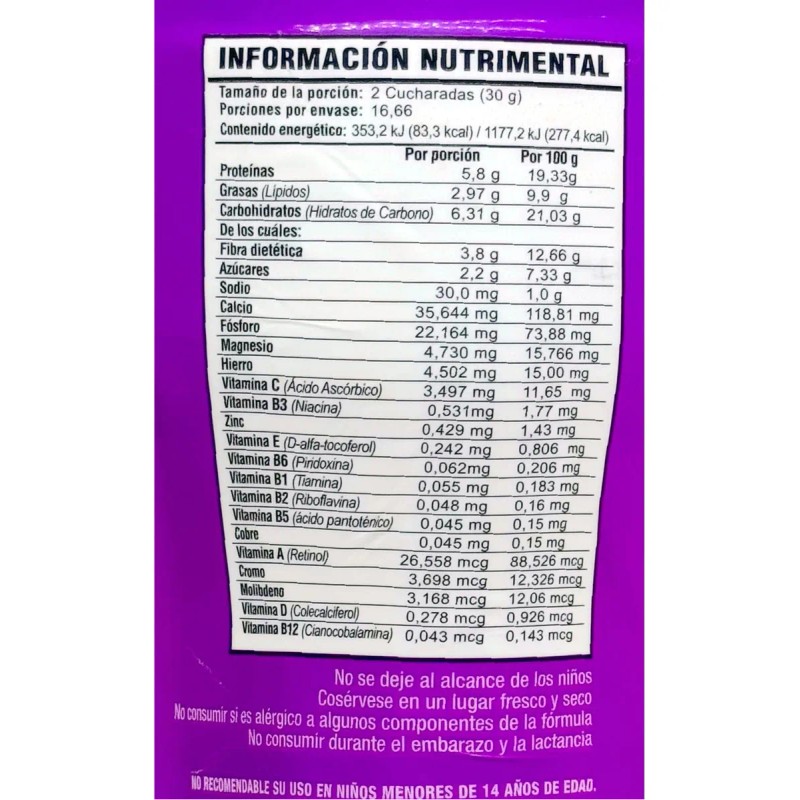 Adios K Malteada Sabor Fresa 500 G Supra Natura