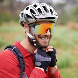 Sport Sunglasses - Interchangeable Lens Glasses - Eyewear for Women Men Hiking Bike Running Fishing Driving Mountain Road Daily Outdoor Sports Activities