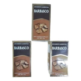 Barbasco Cba Con 50 Caps De 400 Mg C/u 3 Piezas Sabor Sin Sabor