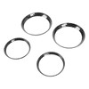4 Pcs Air Outlet Cover Carbon Fiber Style Dashboard AC