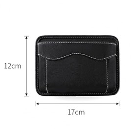 Car Side Pocket Organizer, PU Leather Storage Pocket Pouch Cell Phone Sunglasses Holder for Car, Car Seat Gap Filler Interior Accessories Organizer for Car Seat, Door, Window, Console