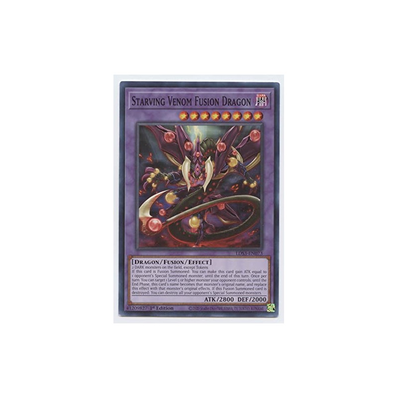 YU-GI-OH! Starving Venom Fusion Dragon - LDS3-EN073 - Common -