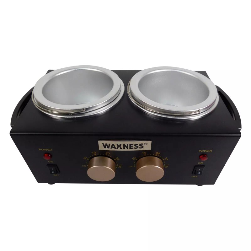 Waxness Professional Double Wax Heater WN-5002 E Black Elite Series