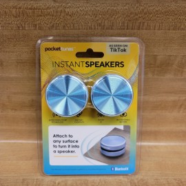 Speakers POCKET TUNES INSTANT SPEAKERS BLUETOOTH PACK OF 2 SIERRA BLUE As Seen on TIKTOK