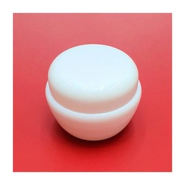 White plastic container for portioning (30g) empty cosmetic bottle / 화이트 소분 플라스틱 용기 (30g) 화장품공병