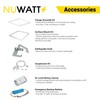 NUWATT 2x2 ft LED Panel Troffer Edge Lit Thin Flat