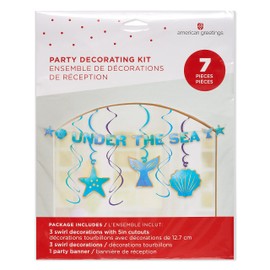 American Greetings Mermaid Party Supplies, Banner Decoration Kit (7-Count)