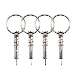 Medifier 4pcs Stainless Steel Quick Release Pin 6.3mm x 42mm Boat Bimini Hinge Pin Marine Hardware Yacht Accessories