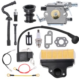 Aulavik MS250 Carburetor Replace W-albro WT286 with 1123 160 1650 Filter Ignition Coil Fuel Line for Stihl 021 023 025 MS210 MS230 MS250 Chainsaw Carb Tune Up Kit