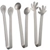 Alipis 5sets Metal Tongs Ice Cube Toast Tongs Stainless Steel