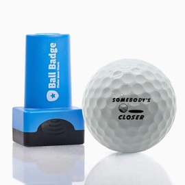 Ball Stamp Parent Happy - Insignia de Pelota - Sello de Pelota de Golf, Sello de Pelota de Golf autoentintado, Herramienta de Marcado de Pelota Reutilizable - (La Serie Happy) (Somebody's Closer)