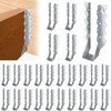 Mixiflor 25 Pcs 2x6 Joist Hangers for Wood, 20 Gauge