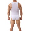 TESOON Body deportivo de malla para hombre, leotardo de lucha