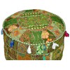 Sophia Art Indian Traditional Home Decorative Multi Ottoman Handmade and