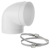 Repa Market 90 Degree 5 Inch Duct Elbow Pipe Connector