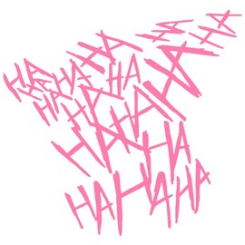 Claw Marks Hahaha Car Stickers Decals Motorcycle Helmet Decal Vinyl and Waterproof (Light Pink)