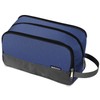 Small Nylon Toiletry Kit Bag, Lightweight Shaving Bag for Men