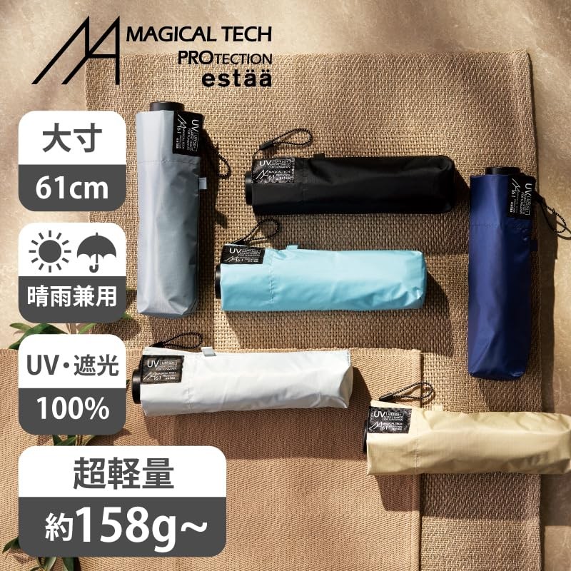 Magicaltech Protection Folding Umbrella, Hand Opening, 100% Light Blocking, Heat