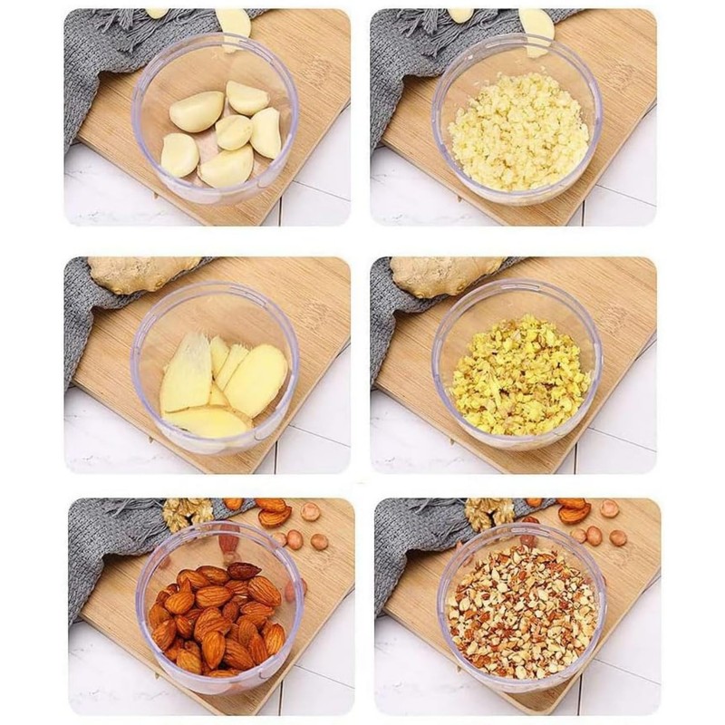 LATRAT Manual Nut Mill with Hand Crank, Nut Chopper Peanut