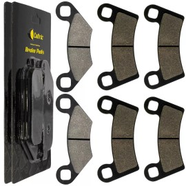 Caltric Front And Rear Brake Pads for Polaris Outlaw 525 2X4 Irs 2007-2011