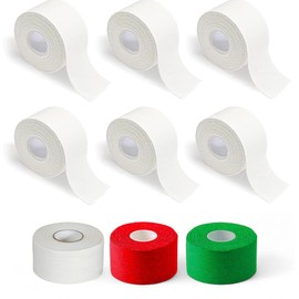 PHYSIOWORX Zinc Oxide Tape Strapping - White - 6 Rolls - No Latex, Easy Tear for Sports or Physio Supportive | Bulk Pack for Physios, Trainers and Therapists (3.8cm x 13.5m) (6, White)