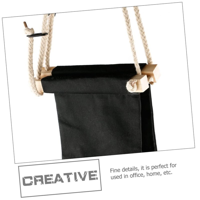Operitacx Foldable Foot Hammock for Desk Black Foot Sling Office