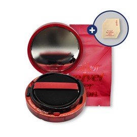 Espoir Pro Tailor Be Velvet Cushion New Class 13g original product + refill + 1 sachet - No. 1 Vanilla (No. 13 No. 20 recommended) / 에스쁘아 프로 테일러 비벨벳 쿠션 뉴클래스 13g 본품+리필+샤쉐 1개 증정 - 1호 바닐라 (13호20호 추천)