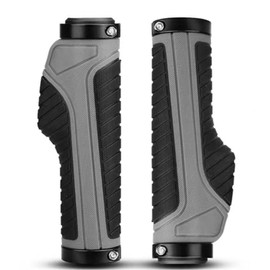 REYLNXR Dark Gray 2pcs Bicycle Grips for Anatomical Engineering Comfort Anti-Slip Bumper Rubber Abrasion Resistant Spanner