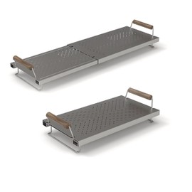 Adjustable Grill Warming Rack for Blackstone 17 22 28 36 Inch Grill, Stainless Steel Grill Warming Rack for Weber Charbroil Camp Chef and Most Tabletop Flattop Grill Accessories